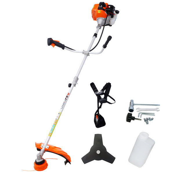 52cc Lawn Mower Gasoline Powered Lawn Mower, 2-in-1 Lawn Mower With 10 Inch Lawn Mower, Rubber Handle And Shoulder Strap, Banned Platform Temu