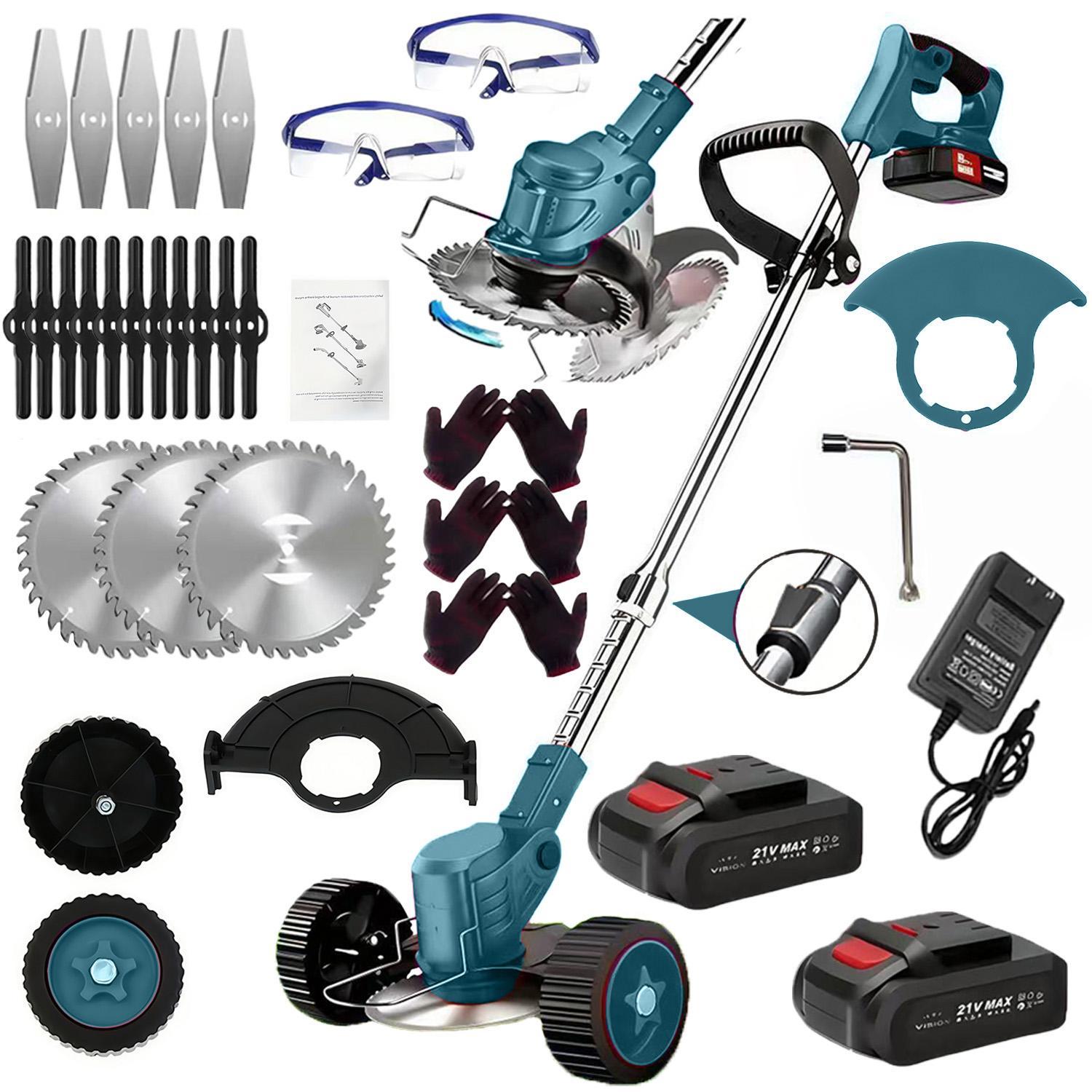 21V Electric Weed Trimmer Pro (2 Batteries)