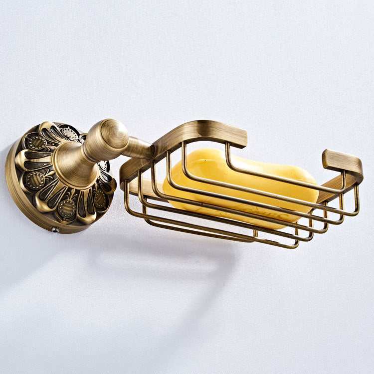 Copper Material Bathroom Hardware Pendant Retro Bronze Soap Dish