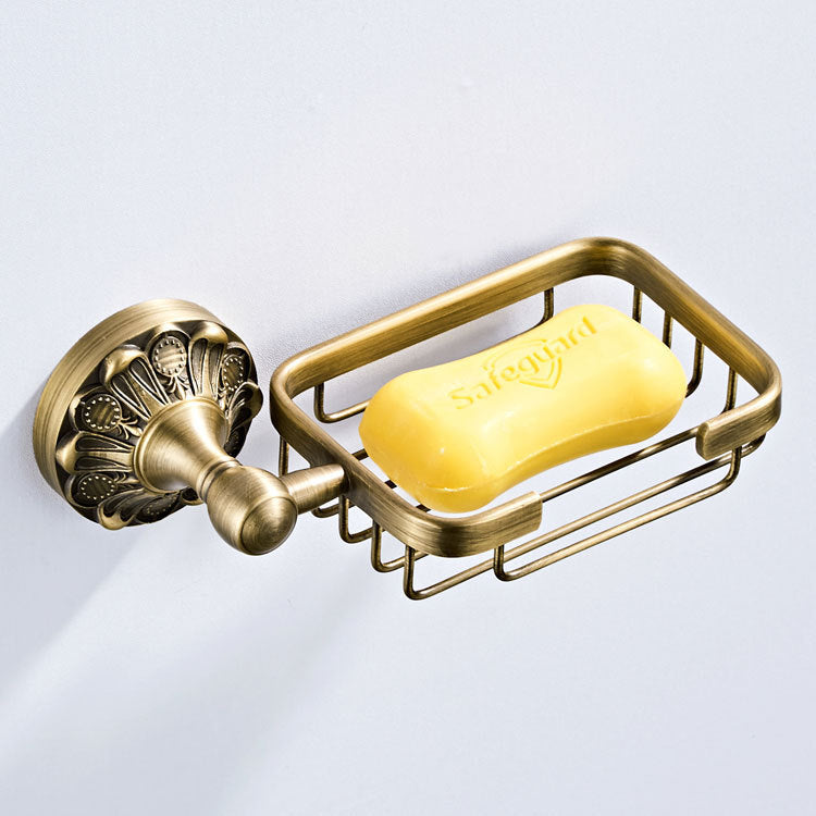 Copper Material Bathroom Hardware Pendant Retro Bronze Soap Dish