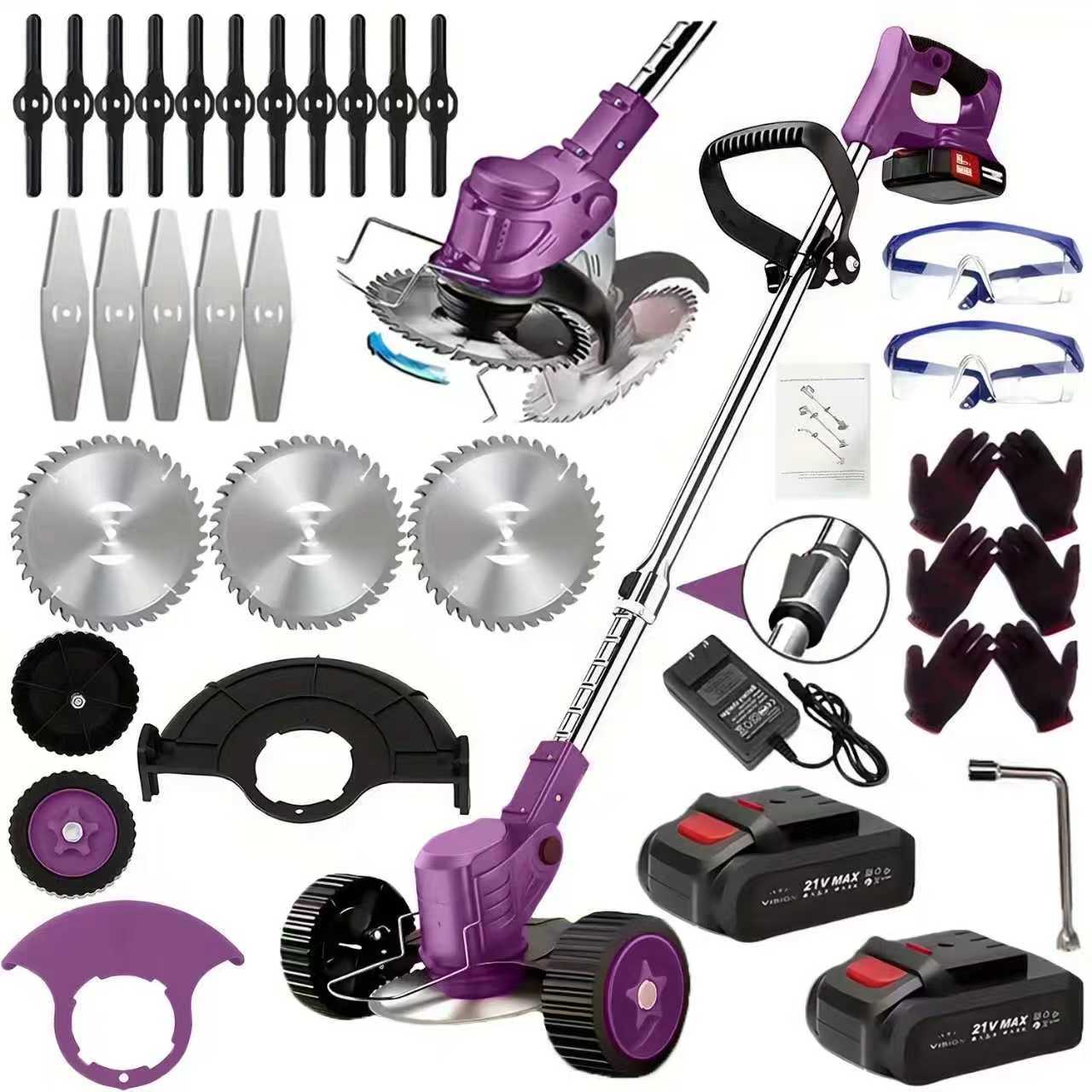 21V Electric Weed Trimmer Pro (2 Batteries)